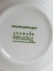 Vorschaubild 2 von 2x THOMAS PORZELLAN Kaffeetasse Weiß Strukturmuster Klassisch Elegant