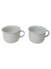 Vorschaubild 1 von 2x THOMAS PORZELLAN Kaffeetasse Weiß Strukturmuster Klassisch Elegant