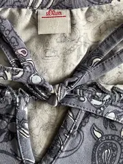 Vorschaubild 4 von Damen Bluse Gr. 44 Blau Florales Muster Casual Kurzarm