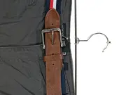 Vorschaubild 3 von Herren Chino Shorts Gr. 38 Grau mit Gürtel Baumwolle