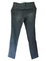 Vorschaubild 2 von Damen Jeans Wide Fit Hose Gr. 36 Grau Modern mit Seitenstreifen