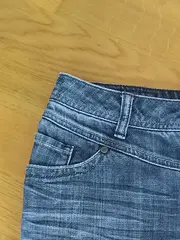 Vorschaubild 3 von Damen Jeansrock Gr. 38 M Blau Casual Midirock