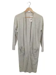 Vorschaubild 1 von Damen Strickjacke Gr. 36/S Grau Meliert Cardigan Langarm Casual