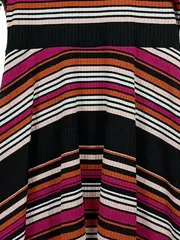 Vorschaubild 2 von EDC Damen Strickkleid gestreift Gr. 40 Casual Mehrfarbig