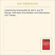 Vorschaubild 2 von Duden Schulgrammatik extra Latein 5.-10. Klasse Nachschlagewerk Hardcover