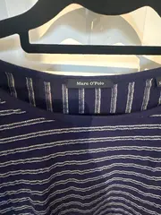 Vorschaubild 5 von Damen T-Shirt gestreift blau Gr. 32/XXS Casual 3/4-Arm
