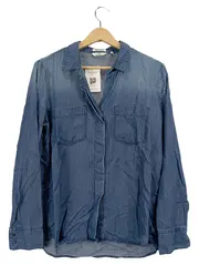 Vorschaubild 1 von Damen Jeanshemd Hemdbluse Gr. 38 Blau Lyocell