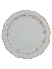 Vorschaubild 1 von Kuchenteller Porzellan Weiß 25 cm Schleifenmuster