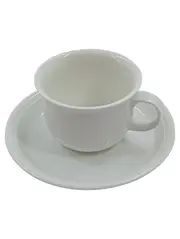 Vorschaubild 1 von Thomas Germany Kaffeetasse mit Untertasse Weiß Porzellan Klassisch