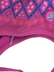 Vorschaubild 3 von Kinder Mütze Strickmütze Bommel Ohrenklappen Pink Norweger