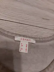 Vorschaubild 2 von Damen T-Shirt Gr. M Spitzenärmel Beige Häkeldetails Feminin