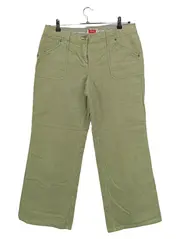 Vorschaubild 1 von Cordhose Damen Gr. 42 Grün Casual Ripphose Baumwolle