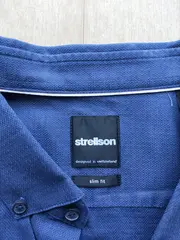 Vorschaubild 2 von Herren Business Hemd Gr. 40 Blau Langarm Slim Fit