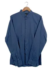 Vorschaubild 1 von Herren Business Hemd Gr. 40 Blau Langarm Slim Fit