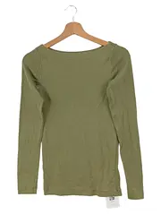 Vorschaubild 1 von Damen Langarmshirt Gr. 32/XXS Grün Klassisch Casual Basic Shirt