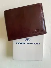 Vorschaubild 2 von Herren Geldbörse Leder Braun Klassisch Uni Logo 12x10cm