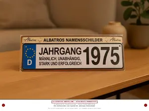 ALBATROS Blechschild