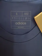 Vorschaubild 2 von Herren Sport Shirt AEROREADY Slim Fit Gr. S Blau Weiß 3 Streifen