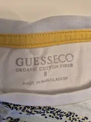 Vorschaubild 3 von Eco Kinder T-Shirt Logo-Print Weiß Gr. 8/128 Baumwolle