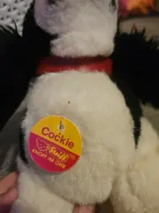 Vorschaubild 3 von Cockie Cocker Spaniel Plüschtier Hund schwarz weiß Knopf im Ohr