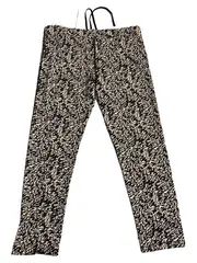 Vorschaubild 2 von Damen Sport Leggings Capri L Schwarz Weiß Abstrakt Muster