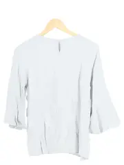 Vorschaubild 2 von Damen Bluse Gr. 34/XS Grau Casual Modern Feminin Viskose