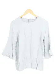 Vorschaubild 1 von Damen Bluse Gr. 34/XS Grau Casual Modern Feminin Viskose