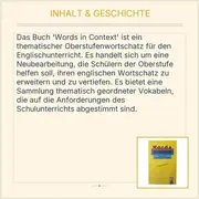 Vorschaubild 3 von Klett Words in Context Oberstufenwortschatz Englisch Buch Neubearbeitung