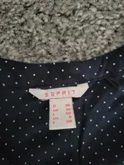 Vorschaubild 5 von Damen Bluse Langarm Blau Punkte Gr. 36;S Viskose Casual