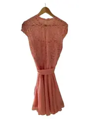 Vorschaubild 2 von Damen festliches Kleid Gr. 44 Rosa Elegant Feminin Spitze