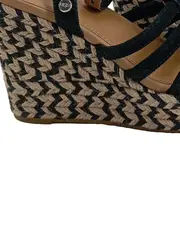 Vorschaubild 3 von Damen Keilabsatz Sandalen Wedges Schwarz Gr. 36.5 Casual