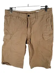 Vorschaubild 1 von Cargo Shorts Herren W32 Beige Bermuda Kurze Hose Baumwolle