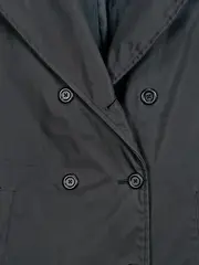 Vorschaubild 3 von Klassischer Damen Trenchcoat Schwarz Gr. M Eleganter Kurzmantel