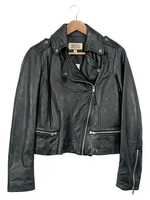 MANGO Lederjacke