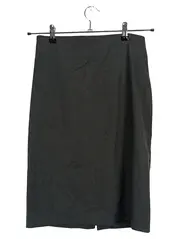 Vorschaubild 1 von BENETTON Damen Bleistiftrock Gr. 34 Grau Klassisch Business Rock