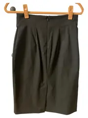 Vorschaubild 2 von BENETTON Damen Bleistiftrock Gr. 34 Grau Klassisch Business Rock