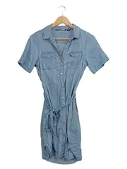 Vorschaubild 1 von Damen Jeanskleid Minikleid Casual Blau Gr. 34 XS