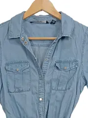 Vorschaubild 3 von Damen Jeanskleid Minikleid Casual Blau Gr. 34 XS