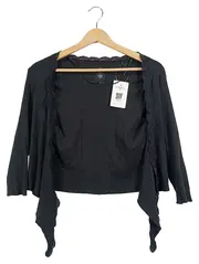 Vorschaubild 1 von Damen Bolero Strickjacke Gr. 36/S Schwarz Feminin