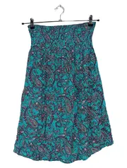 Vorschaubild 1 von Damen Sommerkleid Trägerlos Paisley Türkis Viskose Gr. M
