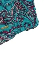 Vorschaubild 3 von Damen Sommerkleid Trägerlos Paisley Türkis Viskose Gr. M