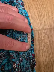 Vorschaubild 5 von Damen Sommerkleid Trägerlos Paisley Türkis Viskose Gr. M