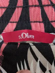 Vorschaubild 5 von Damen Faltenrock Gr. 40;L Tropisches Muster Midirock Mehrfarbig Casual