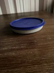 Vorschaubild 4 von Vorratsdose Deckel Blau Beige Rund 17 cm Kunststoff