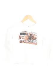 Vorschaubild 1 von Langarmshirt Kinder Gr. 128/134 Weiß Feuerwehr Motiv Casual