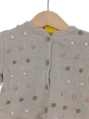 Vorschaubild 2 von Strickjacke Mädchen Gr. 68 Beige mit Punkten Casual