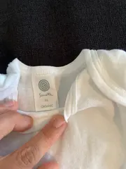 Vorschaubild 2 von Baby Body Kurzarm Weiß Gr. 56 Baumwolle