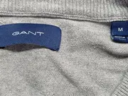 Vorschaubild 4 von Herren Pullover V-Ausschnitt Grau Gr. 48/M Baumwolle Basic Casual
