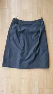Vorschaubild 2 von Damen A-Linienrock Gr. 38 Grau Klassisch Business Midirock
