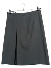 Vorschaubild 1 von Damen A-Linienrock Gr. 38 Grau Klassisch Business Midirock
